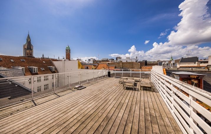 Stor tagterrasse